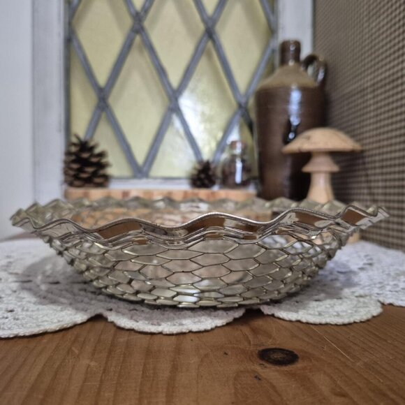 Vintage Silver-toned Serving Tray & FREE Bread Basket - Picture 10 of 16